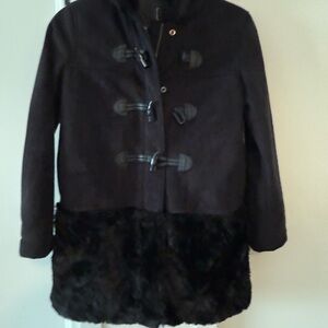 Elegant Black Children’s Coat